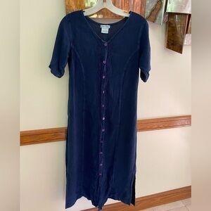 Cute Options Navy Blue Vintage Denim Dress size Medium